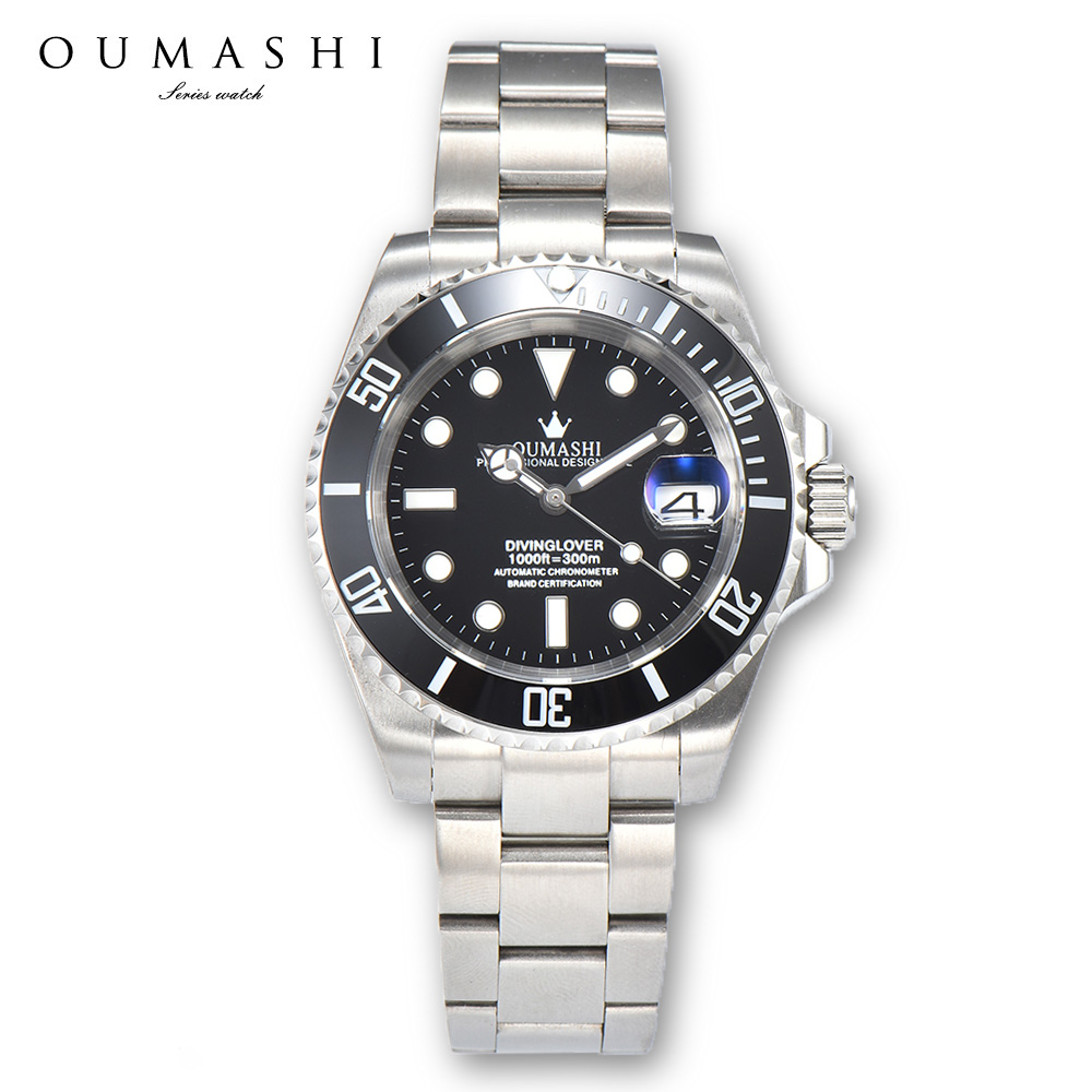 Stainless Bracelet Diver - 40mm watch Automatic mechanical watch Stainless