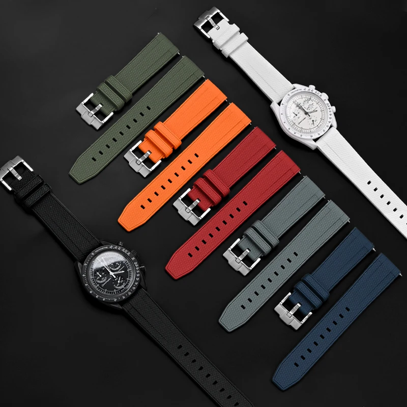 20mm 22mm Liquid Silicone Stra - Omega Watch Seamaster recension och pris