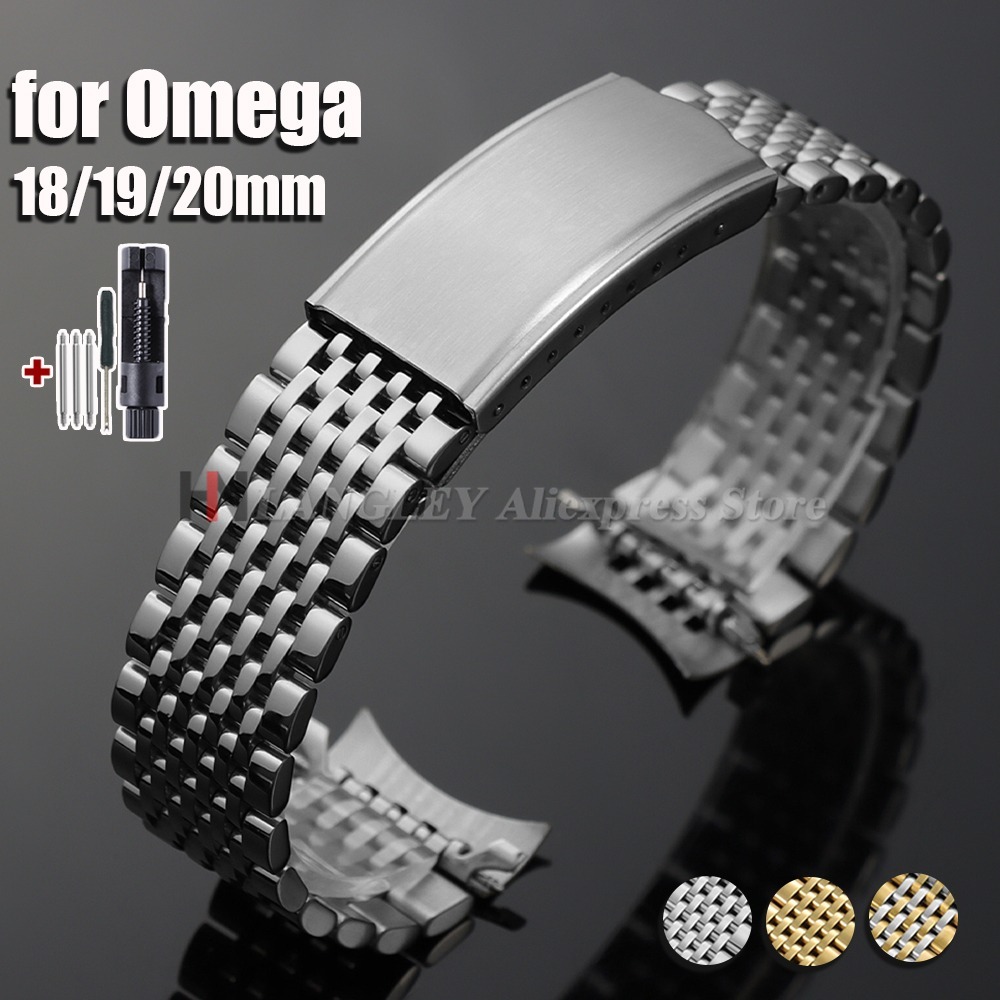 18mm 19mm 20mm Stainless Steel - Omega Watch Seamaster recension och pris