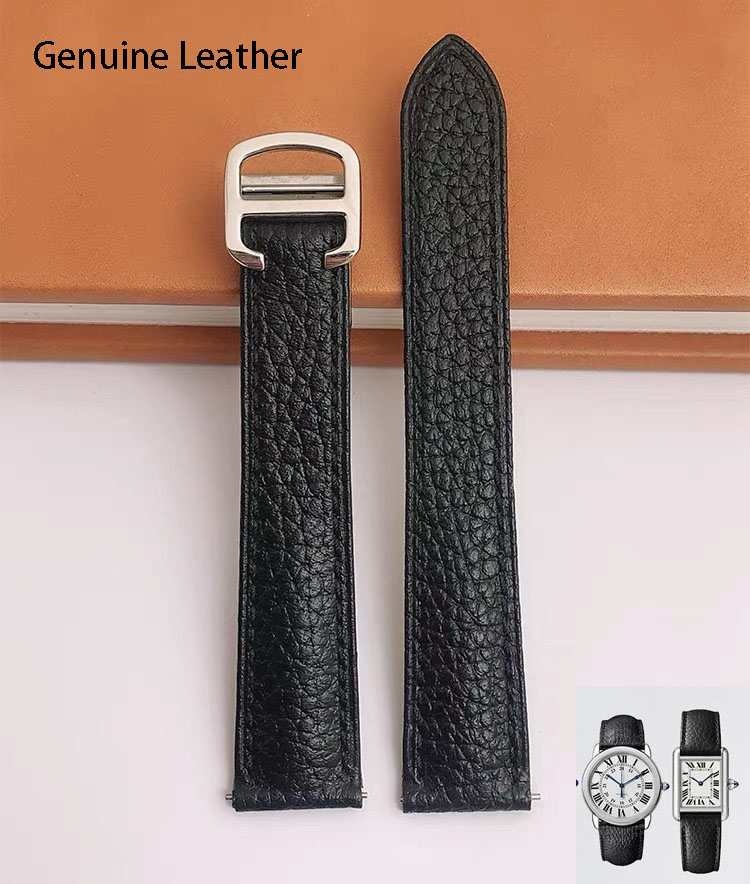 Genuine Leather Watch Strap Su - Cartier Watch Santos recension och pris