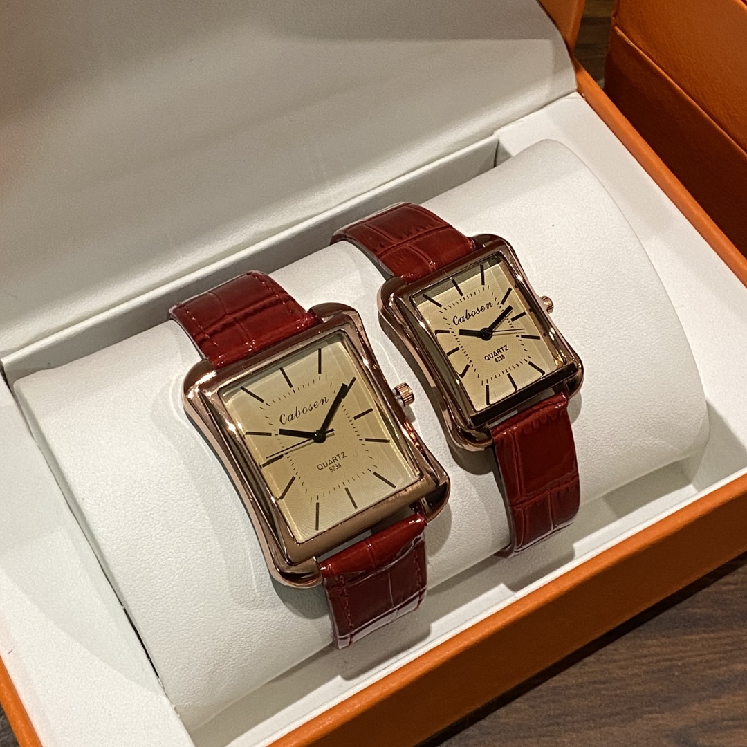 Couple Watch Quartz Movement B - Leather Watch Band Men recension och pris