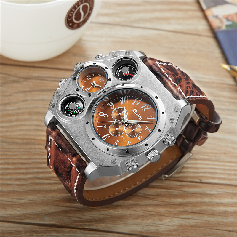New Model OULM Watch Men Quart - Leather Watch Band Men recension och pris