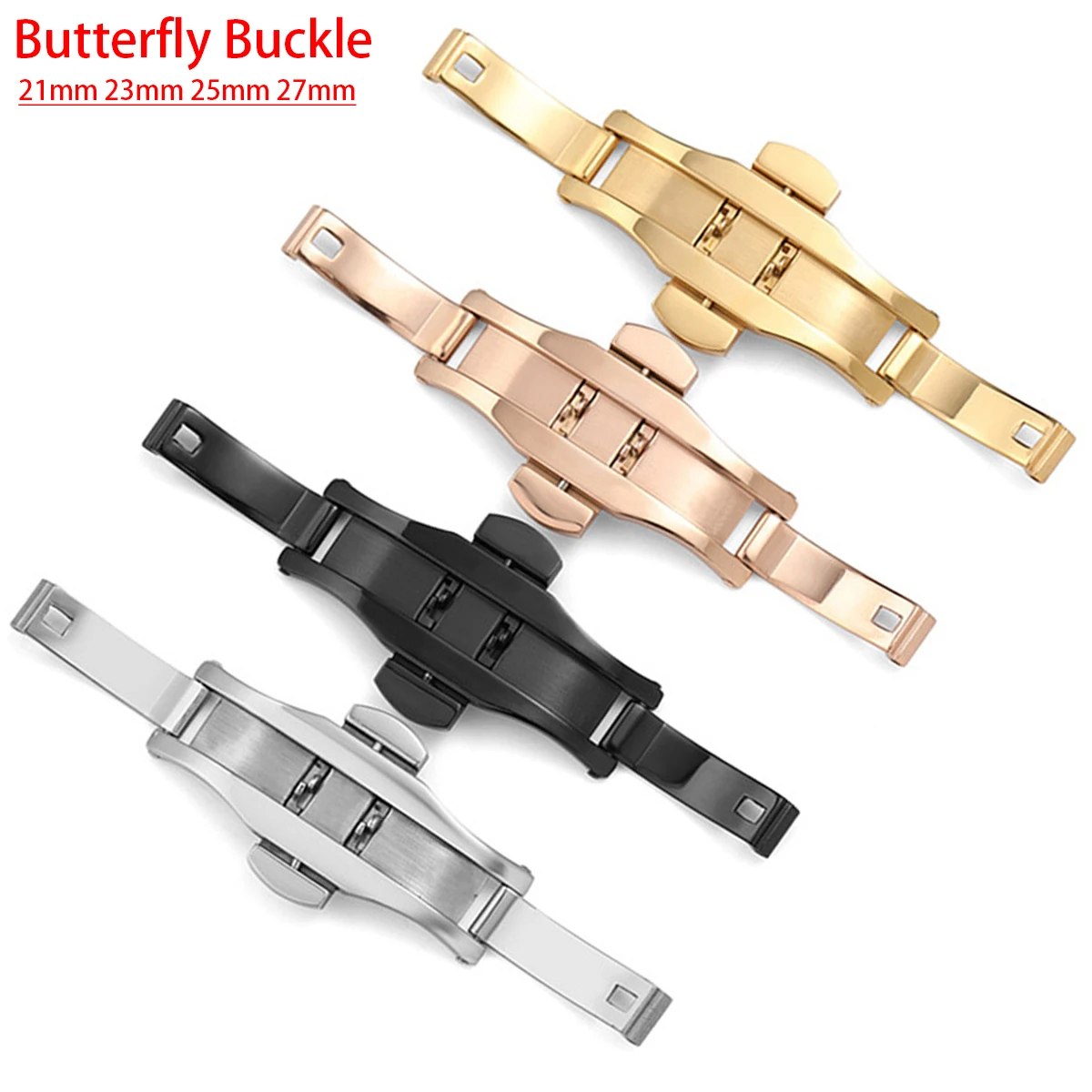 Stainless Steel Butterfly Depl - Butterfly Clasp Deployant recension och pris