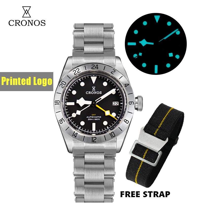 Cronos Vintage GMT 39mm NH34 A - Tropic Strap Vintage recension och pris