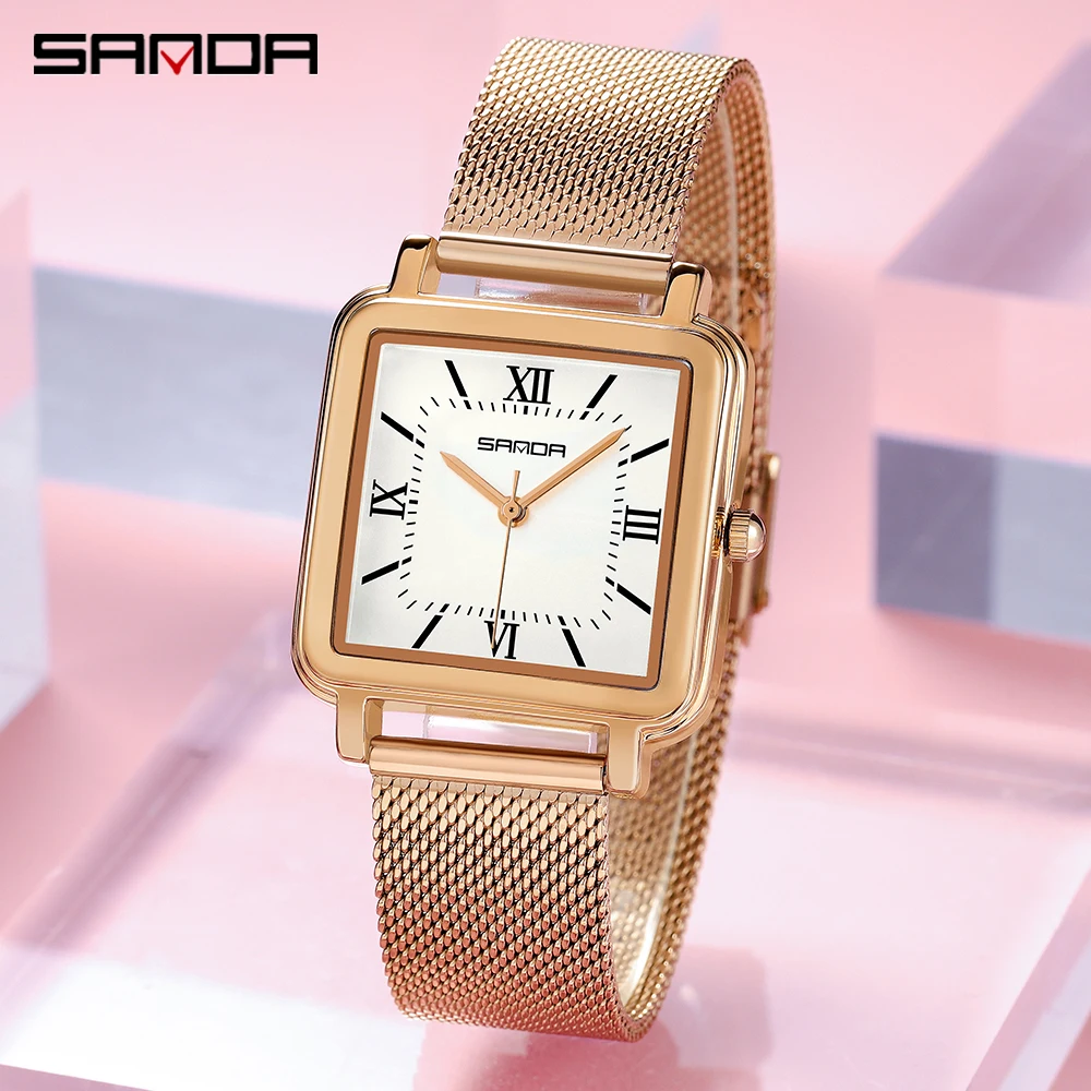 SANDA Luxury 1103 Quartz Watch - Stainless Bracelet Diver recension och pris